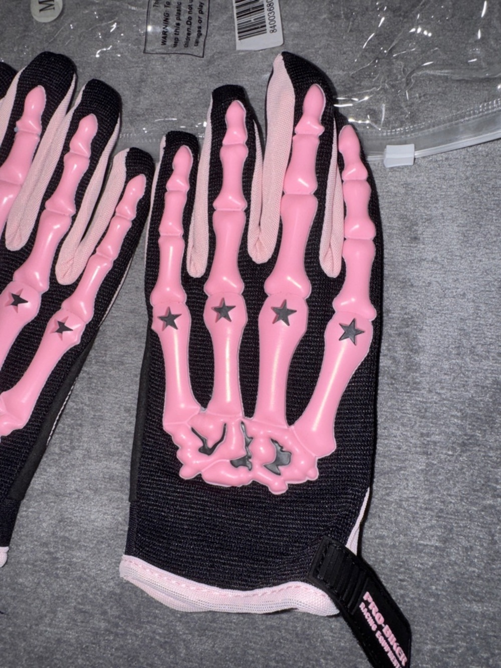 MotoCross/Dirt Bike/Motorcycle Pink Skeleton Gloves Size Medium NWT - Picture 8 of 17